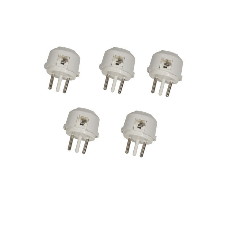 سه شاخه تلفن مدل White بسته 5 عددی